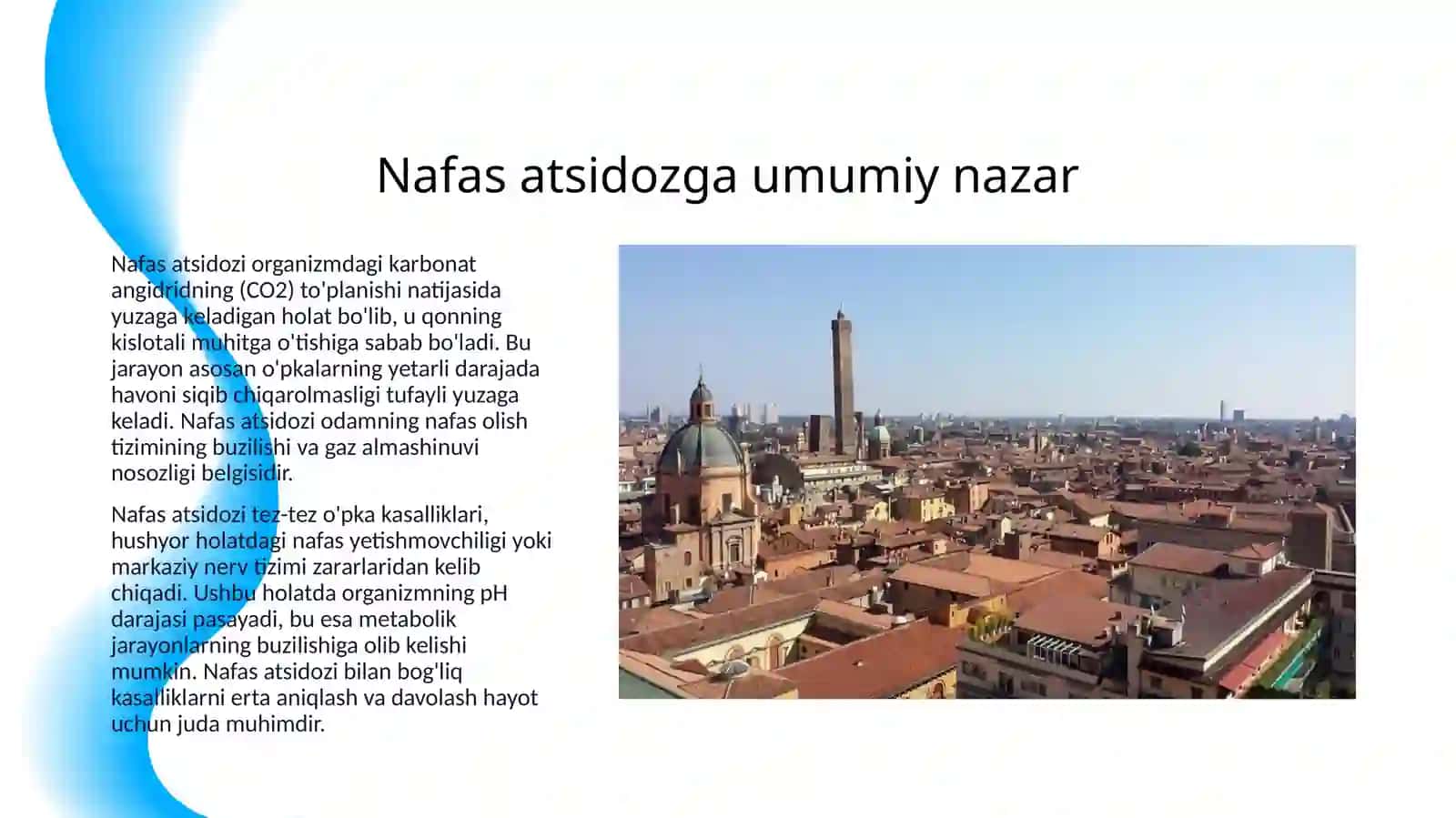 NAFAS VA METABOLIK ATSIDOZ VA ALKALOZKARNI KELIB CHIQISHI, BIOKIMYOVIY TASHXISI 3