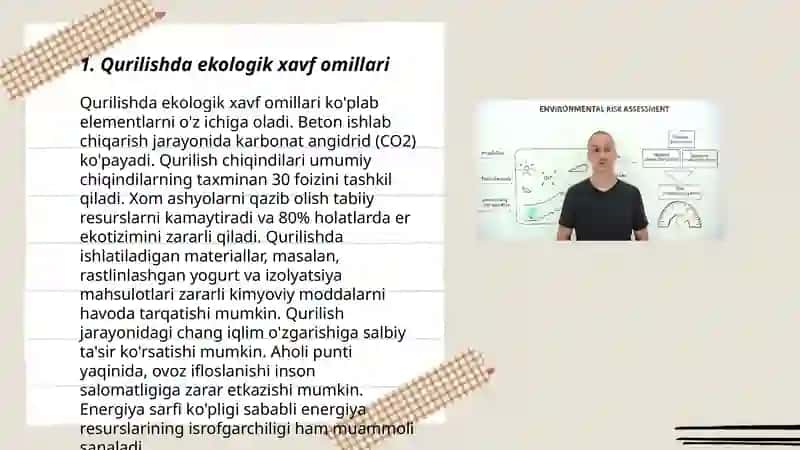 Qurilish menejmentida ekologik risklar 3