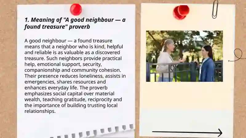 A good neighbour-a found treasure 3