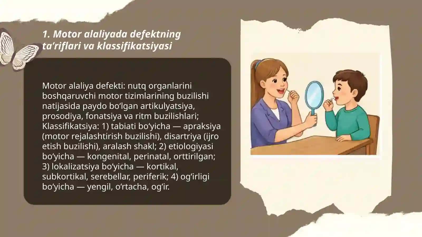 Motor alaliyada defekt strukturasi 3
