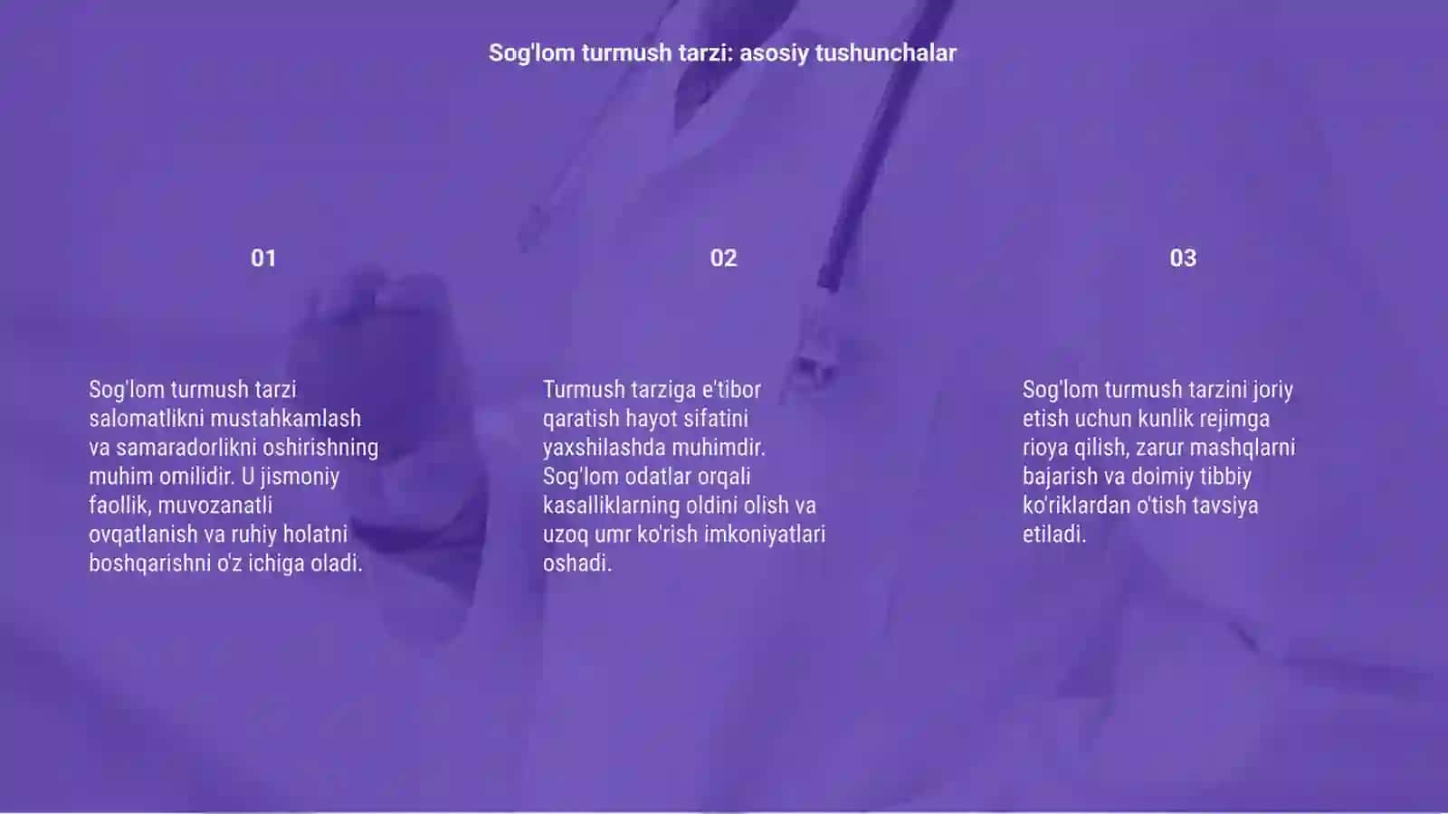 Sog'lom turmush tarzi va uni tatbiq etish yollari 3