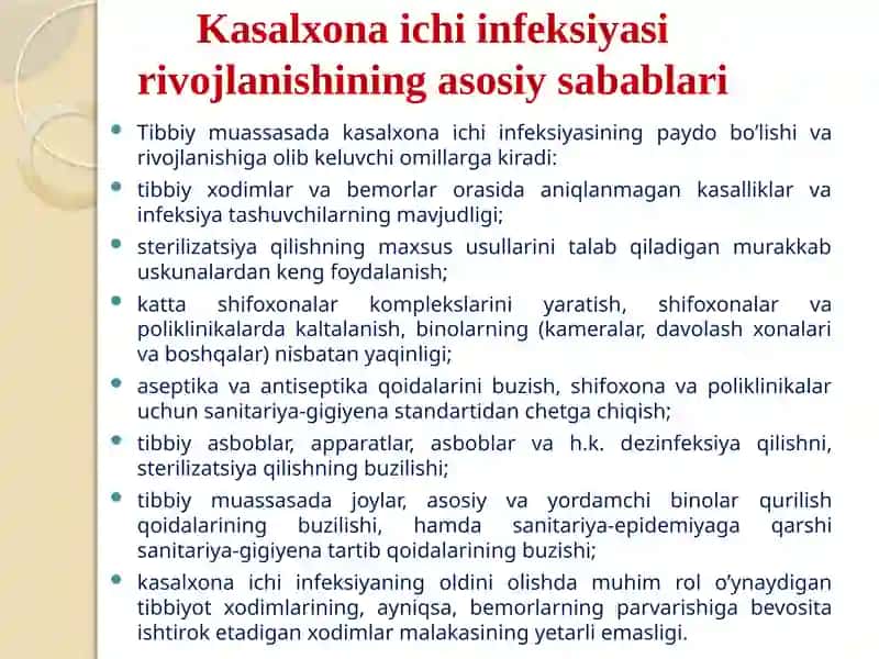Kasalxona ichi infeksiyasi 3