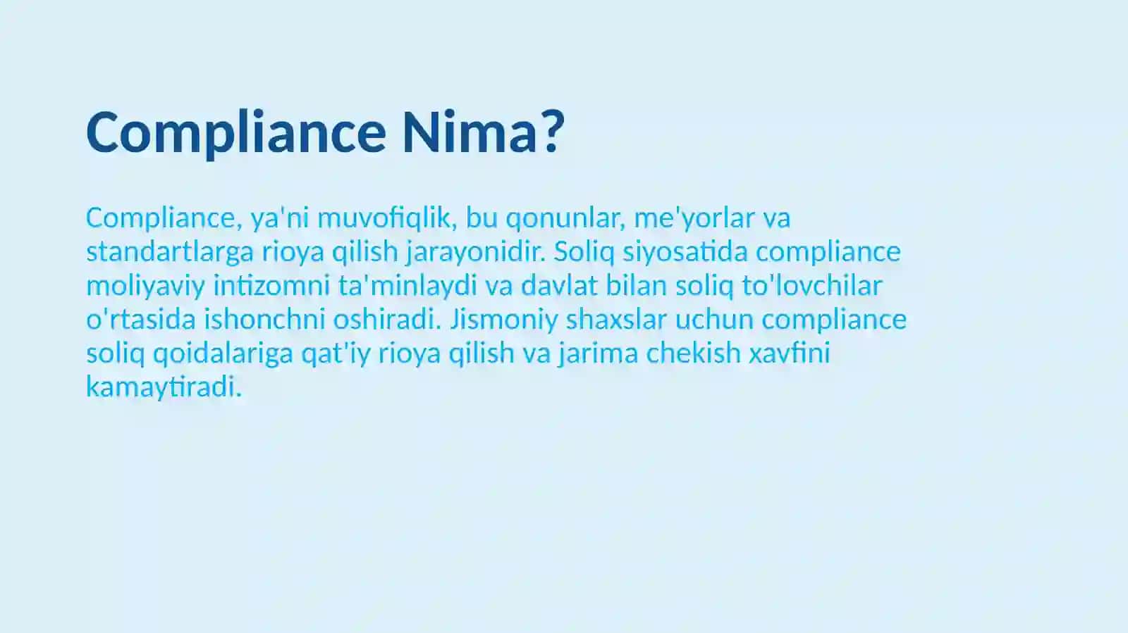 Soliq siyosatida compliance yondashuvi jismoniy shaxslar misolida amaliy muammolar 3