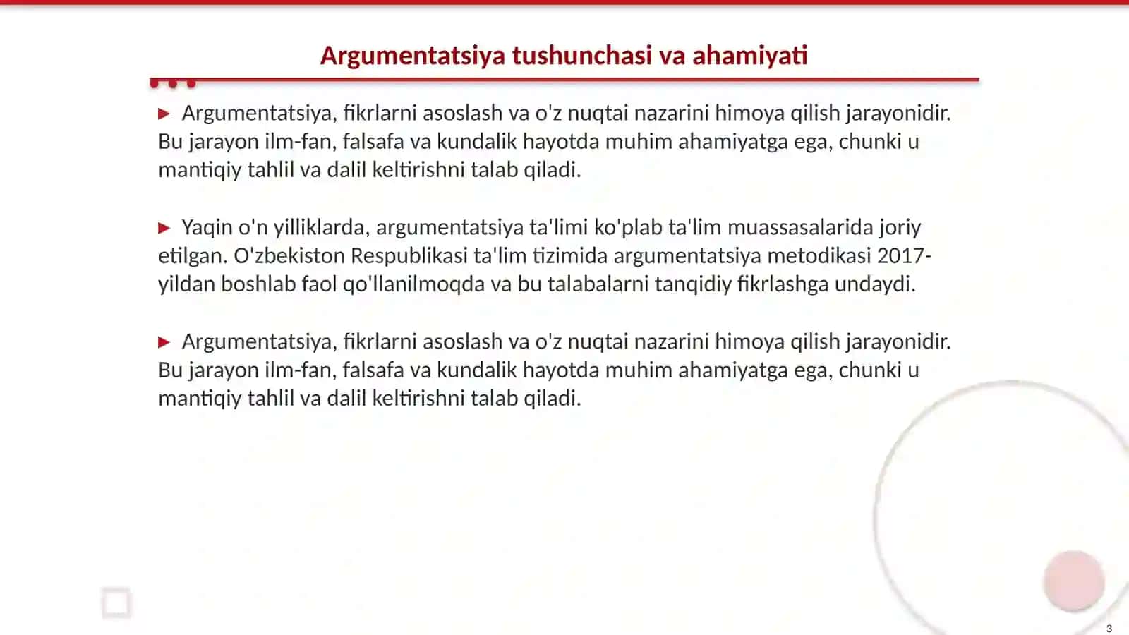 Argumentatsiya tanqidiy fikrlash menanizimi 3