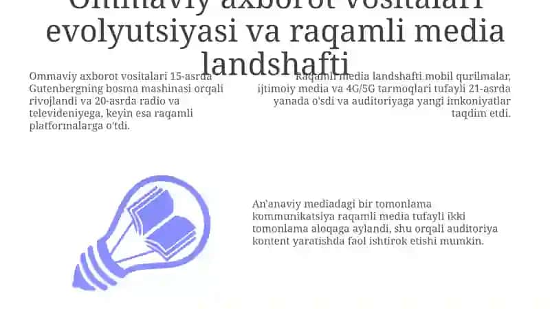 MEDIA MAYDON VA INTERNET IMKONIYATLARI 3
