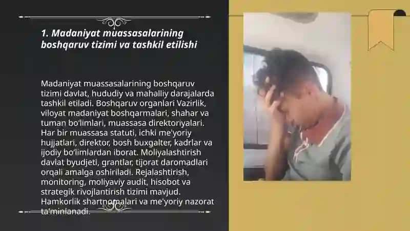 Madaniyat faoliyatini boshqarish va tashkil etish 3