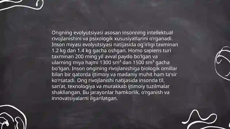 Psixika va ongning taraqqiyoti 3