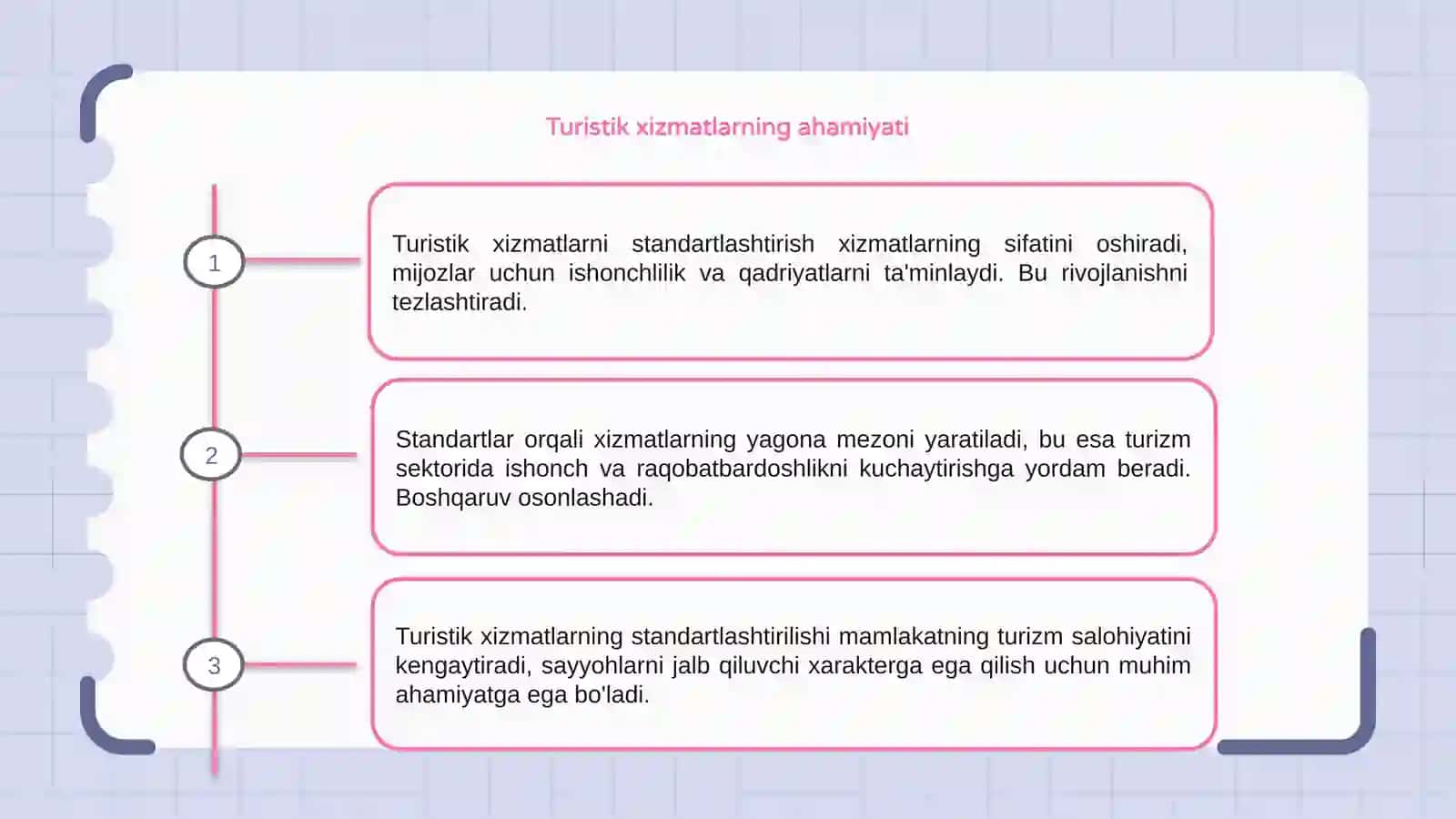 Turistik xizmatlarni standartlashtirish 3