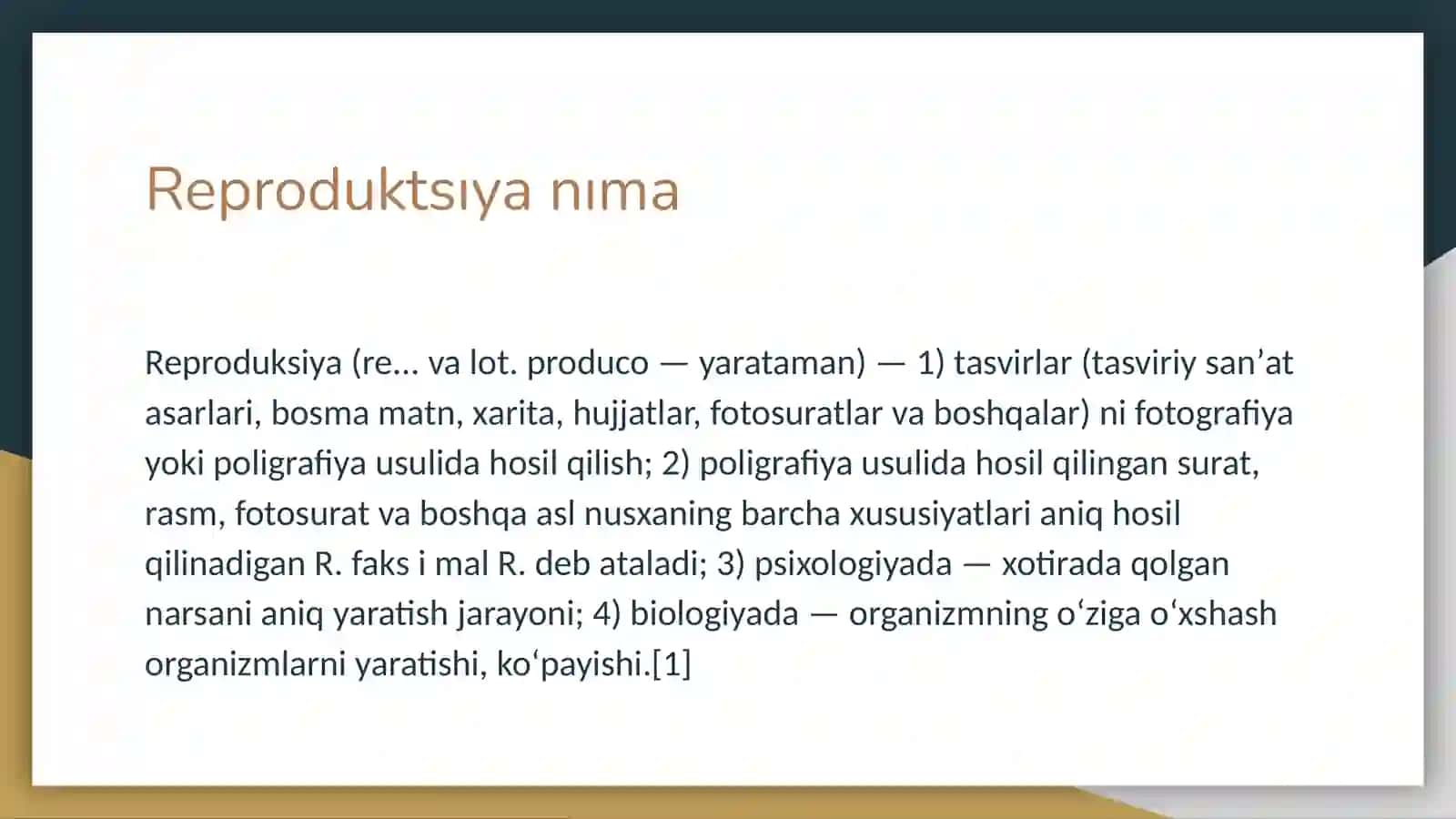 Reproduktsıya ahamıyatı 3
