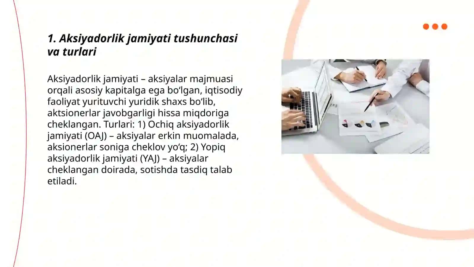 Aksiyadorlik jamiyatlarini tashkil etish shakllari 3