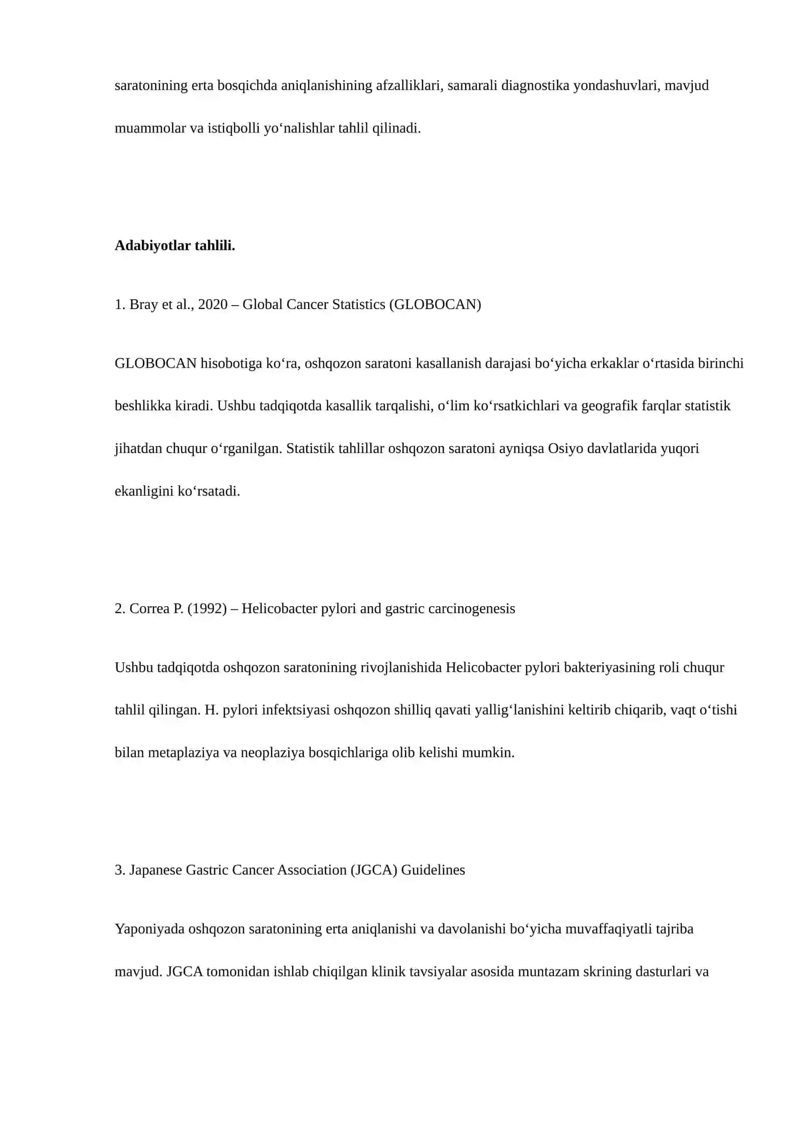 Oshqozon saratoni: erta aniqlash va diagnostikaning ahamiyati 3
