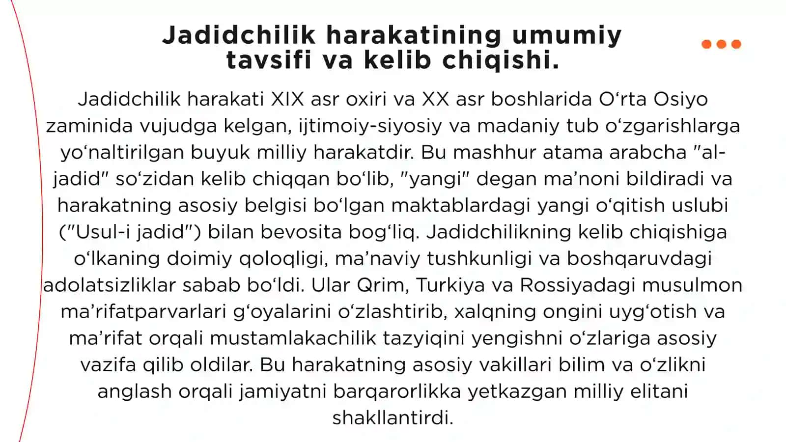 Jadid ma’rifatparvarlarining o‘lka ijtimoiy-ma’naviy hayotida tutgan o‘rni 3