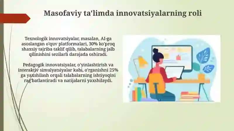 Masofaviy talimda innovatsiyaning roli 3