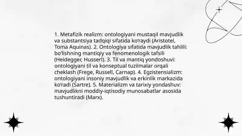 Falsafaning mazmuniga oid Sharq va gʻarb mutafakkirlarining taʼriflarini tasniflash 3