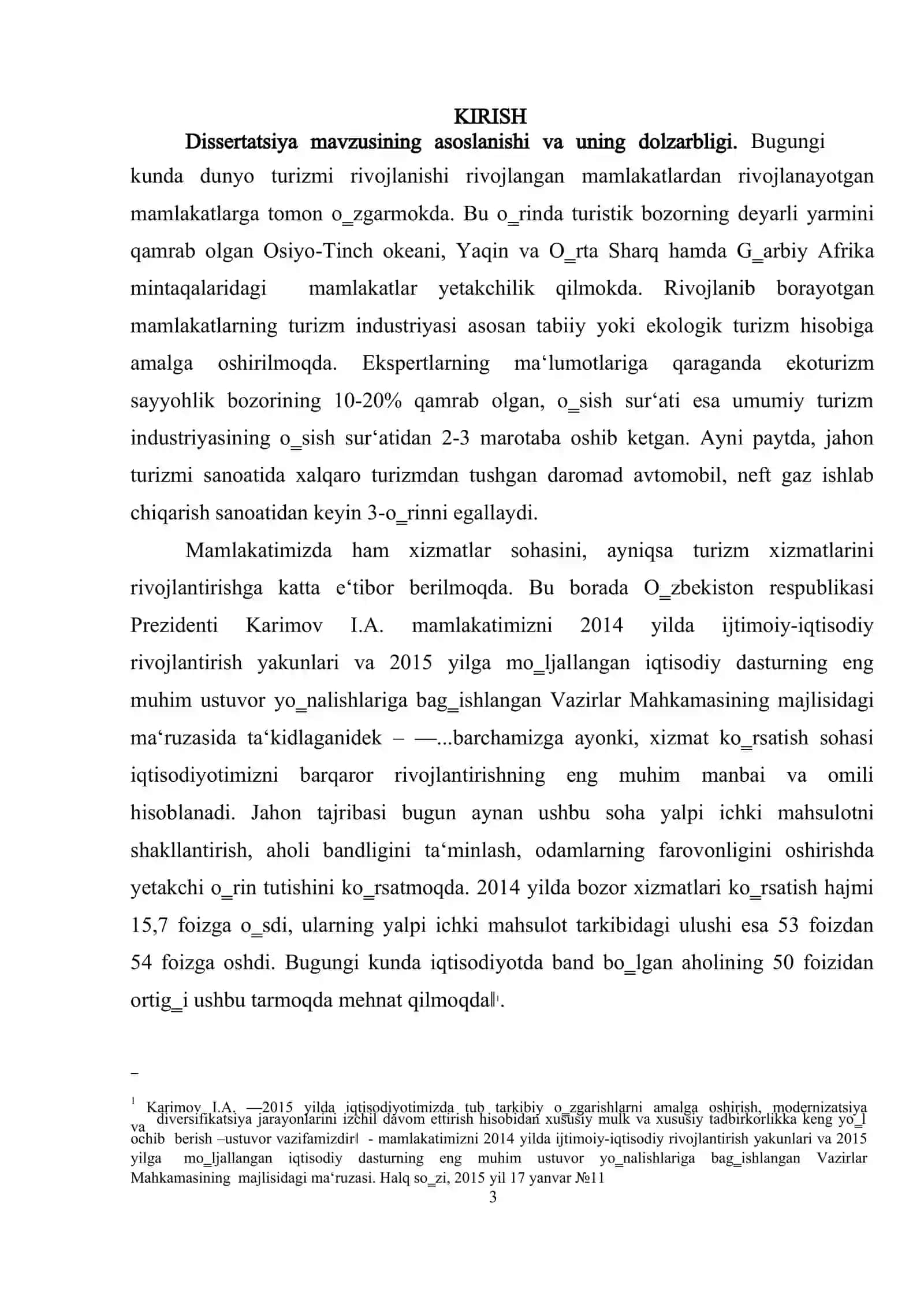 O„ZBEKISTON XUDUDIDAGI EKOTURISTIK RESURSLAR TURLARI 3