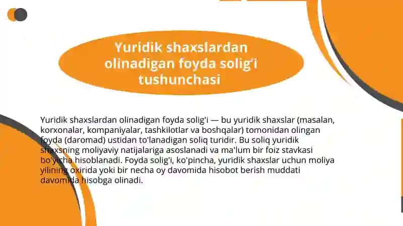 Yuridik shaxslarning foyda solig’i 3