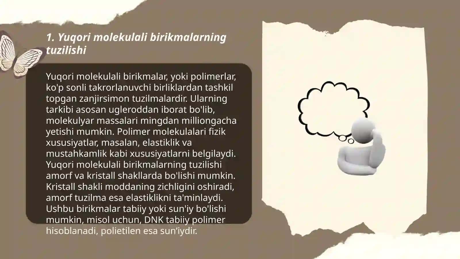 Yuqori molekulali birikmalarning eguluvchanligini o'rganish 3