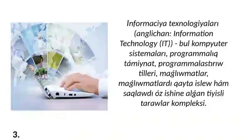 Informaciya texnologiyalari (IT) 3
