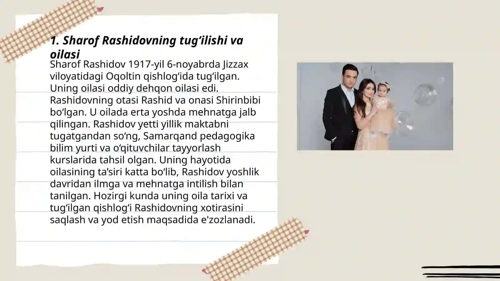 Sharof Rashidov hayoti,ijodi va o’lgan yili 3