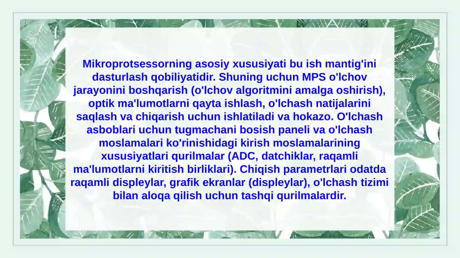 Markaziy mikroprotsessor tuzilishi bilan tanishish 3