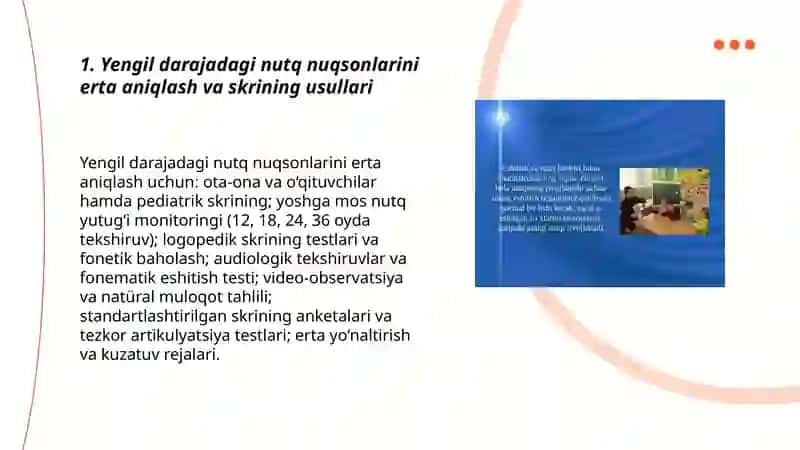 Yengil darajadagi nutq nuqsonlariga ega bo'lgan bolalar bilan olib boriladigan ish tizimi 3