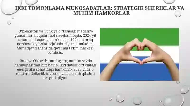 O‘zbekistonning xalqaro tashkilotlar bilan hamkorlik aloqalari 3