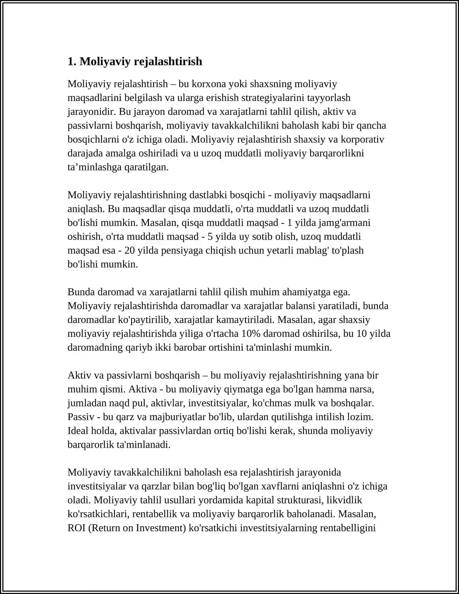 Moliyaviy Boshqaruv 3