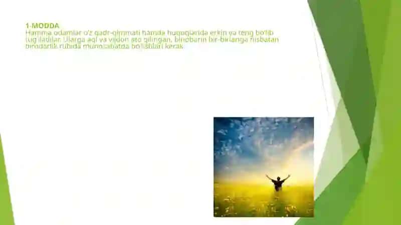 INSON HUQUQ VA ERKINLIKLARI 3