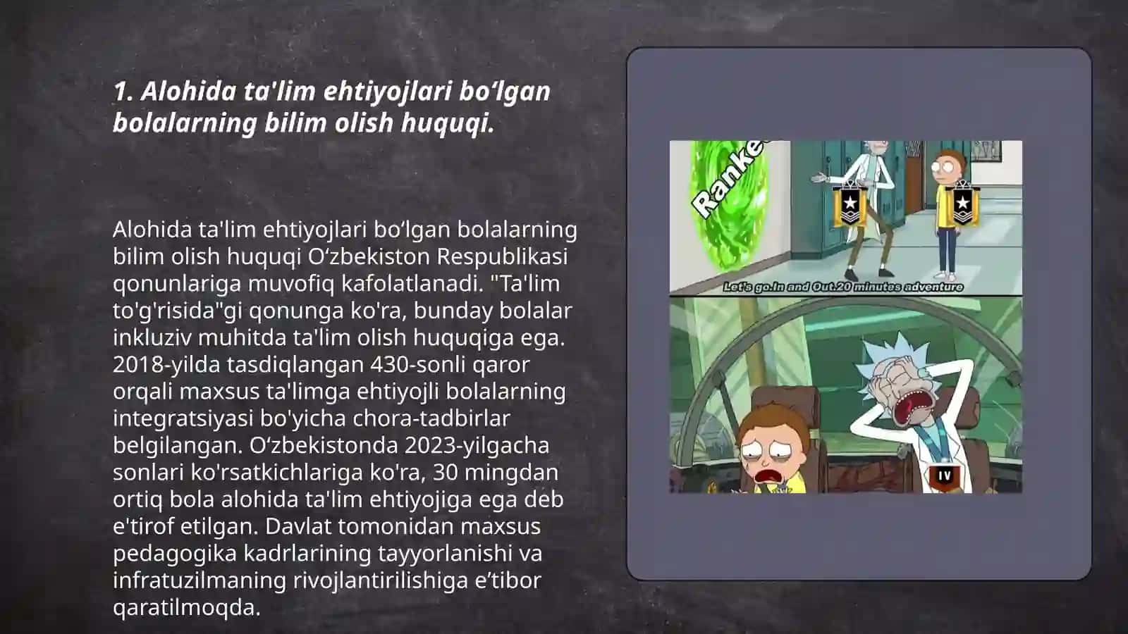 Bolalarning bilim olish huquqi inklyuziv oʻqishlarining tushuntirish 3