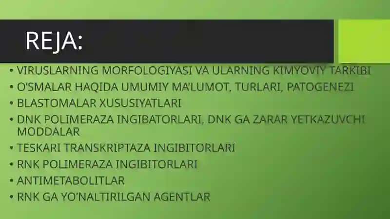 DORI VOSITALARINING TA’SIR MEXANIZMI 3