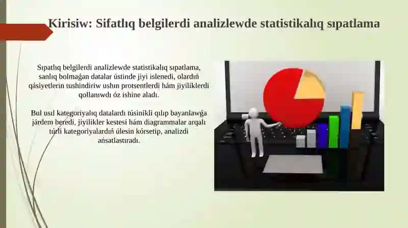 Sifatlıq belgilerdi analizlewde statistikalıq sıpatlama 3
