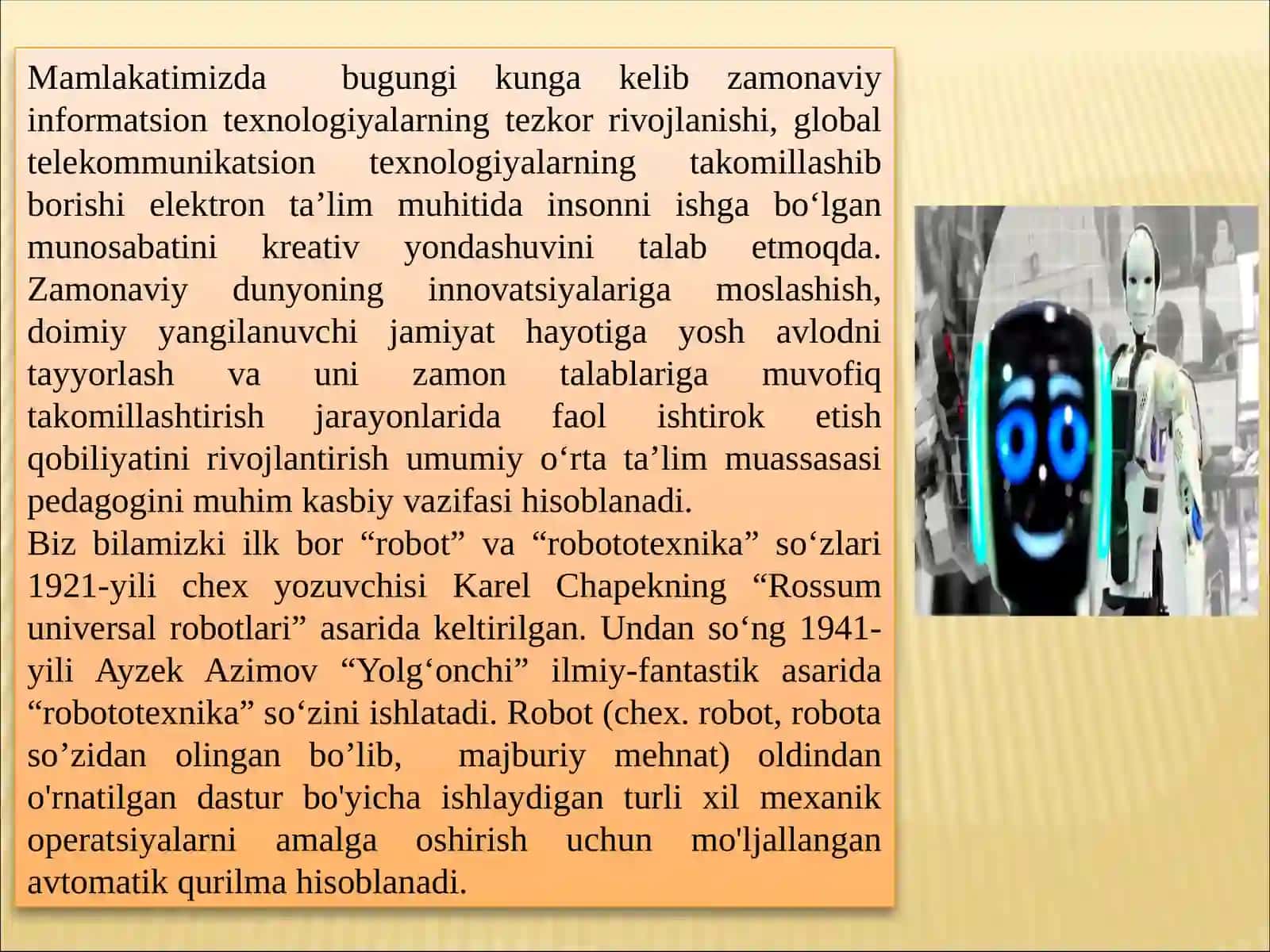 Inson va texnOlogiya. TexnOlogik vositalar 3