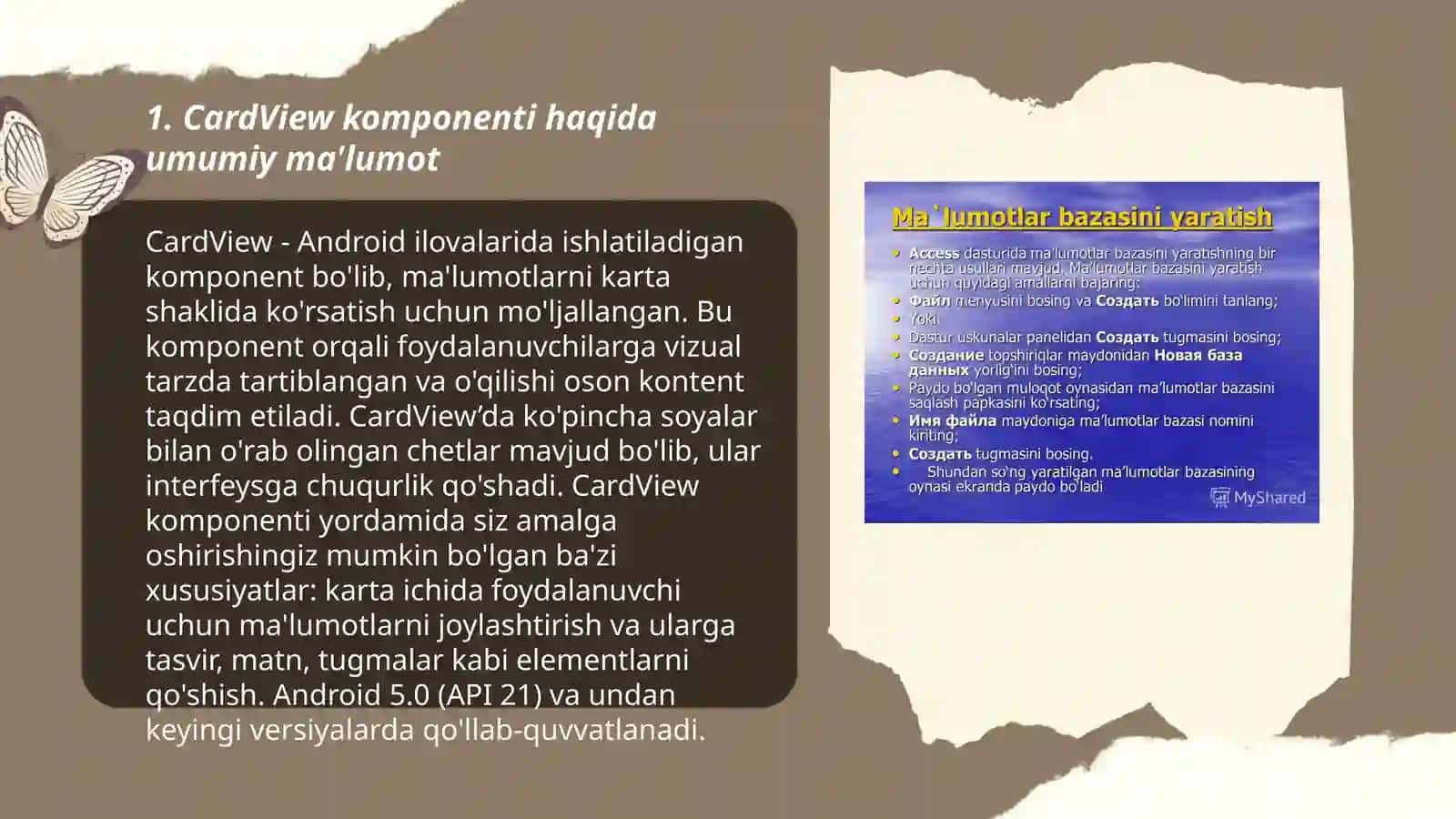 CardView komponenti haqida umumiy ma'lumot 3