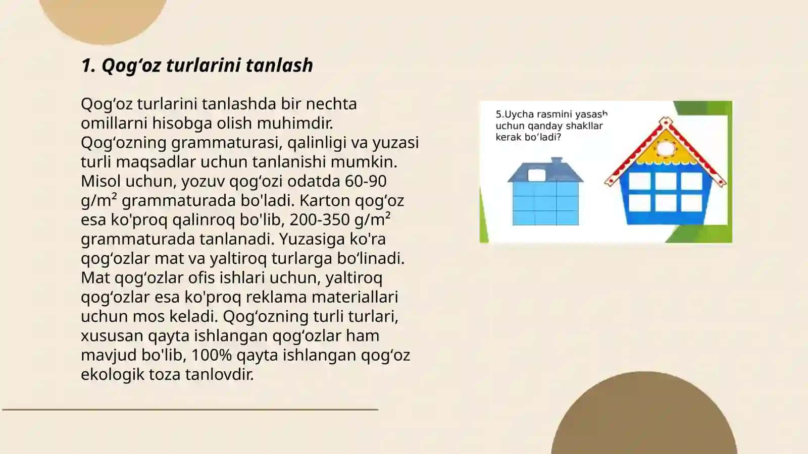 Qogʻozdan geometrik shaklli applikatsiya yasash 3