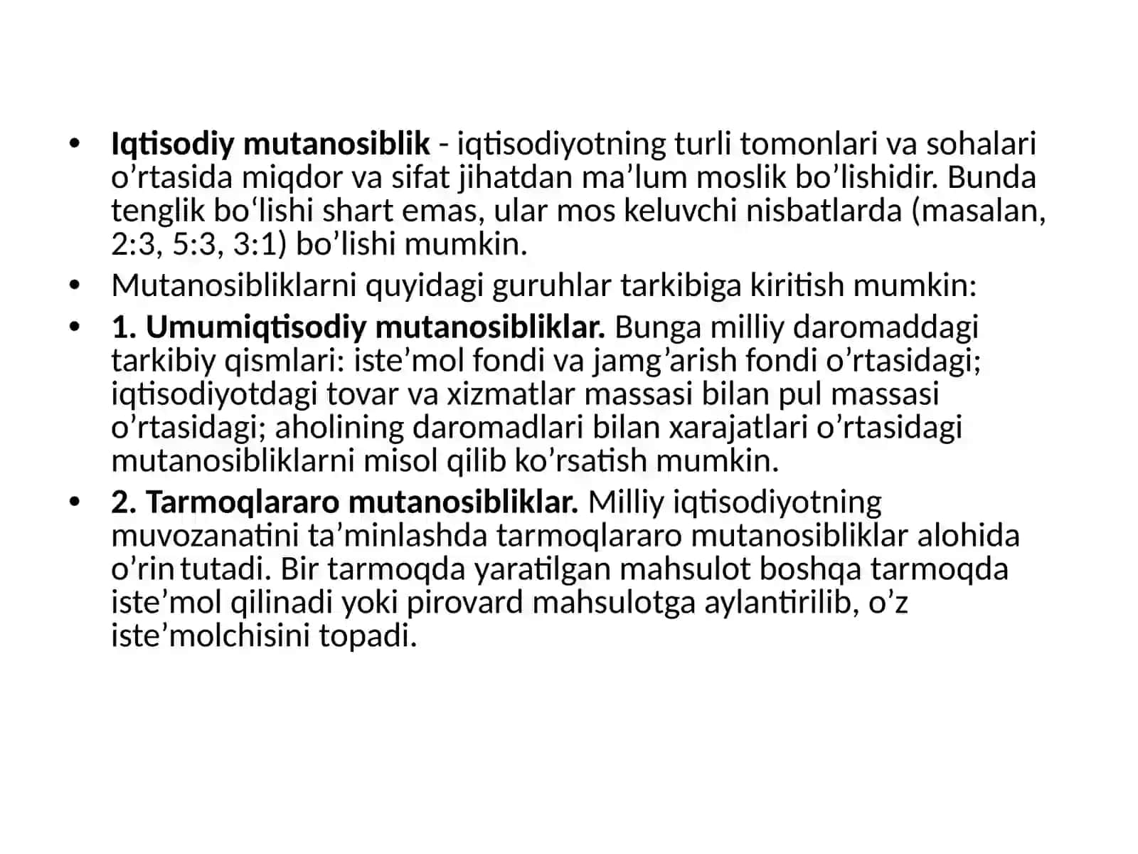 MILLIY IQTISODIYOTNING MUVOZANATLI VA MUTANOSIBLI RIVOJLANISHI 3