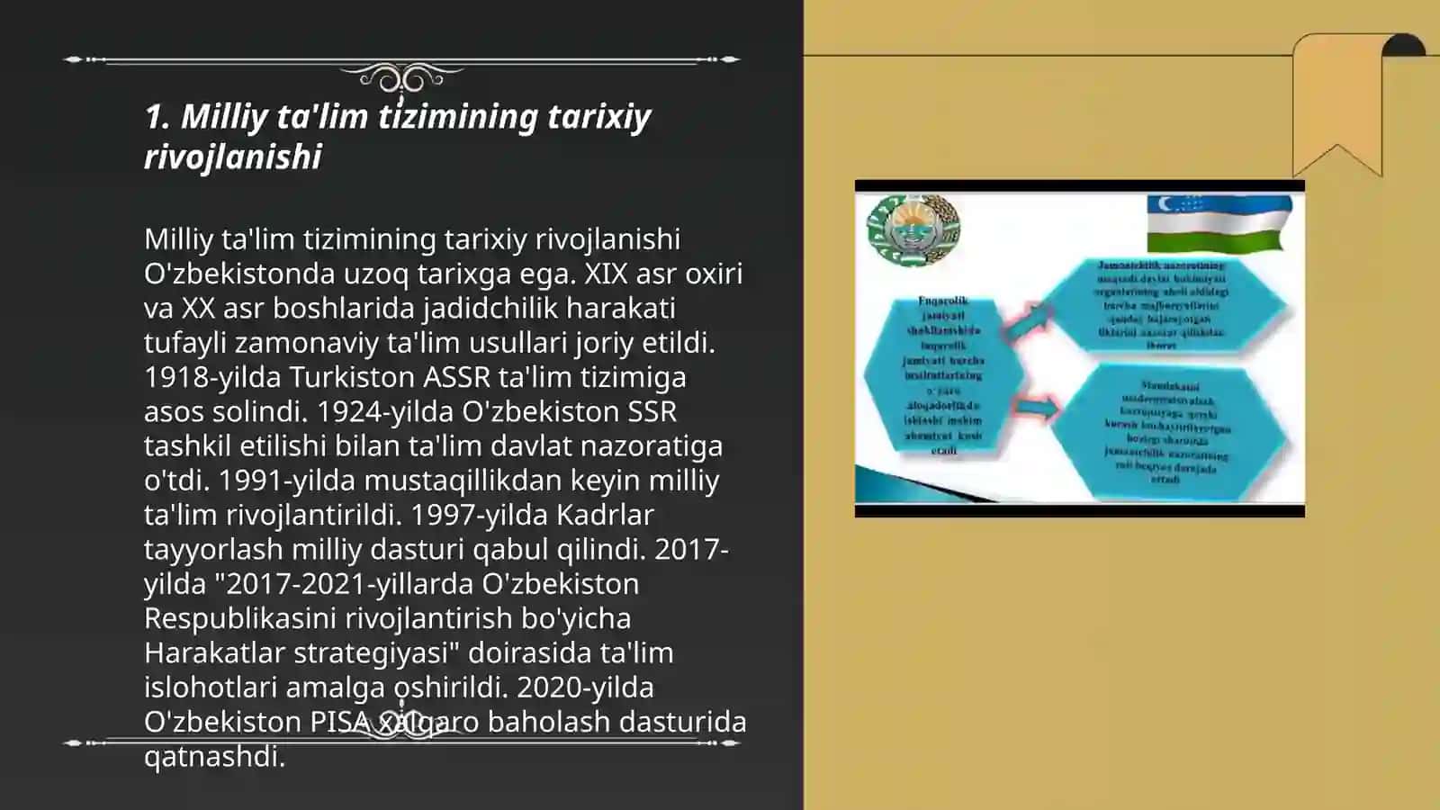 Milliy talim tizimi va uning yangi komponentlari 3