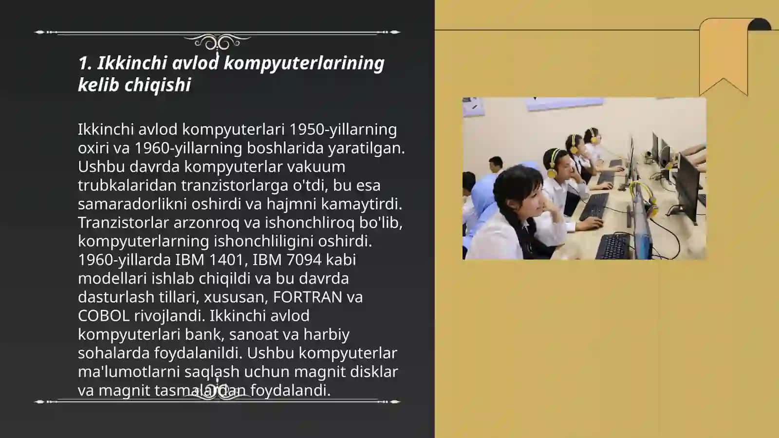 Ikkinchi va uchinchi avlod kompyuterlari 3