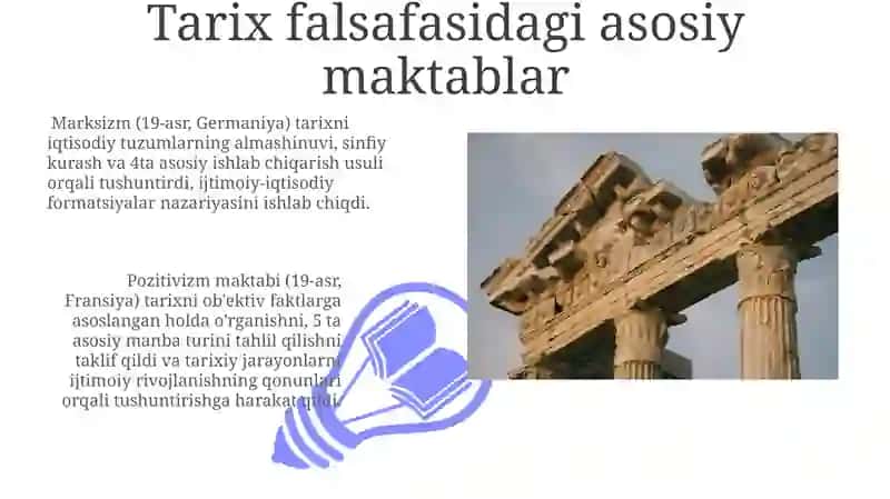 Tarix Falsafasining Tuzilishi, Funksiyalaini va Tarixiy Jarayon Belgilashga oid Yondashuvlar 3