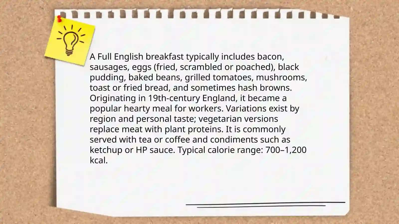 English meals 3