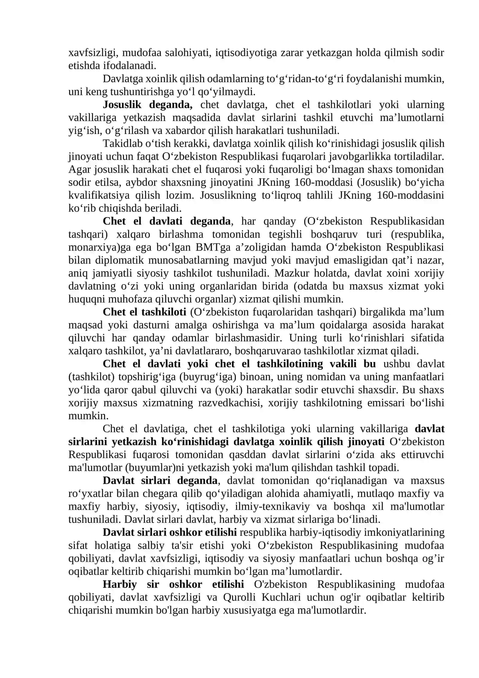 Tinchlik va insoniyatning xavfsizligiga qarshi jinoyatlaming tavsifi va turlari 3
