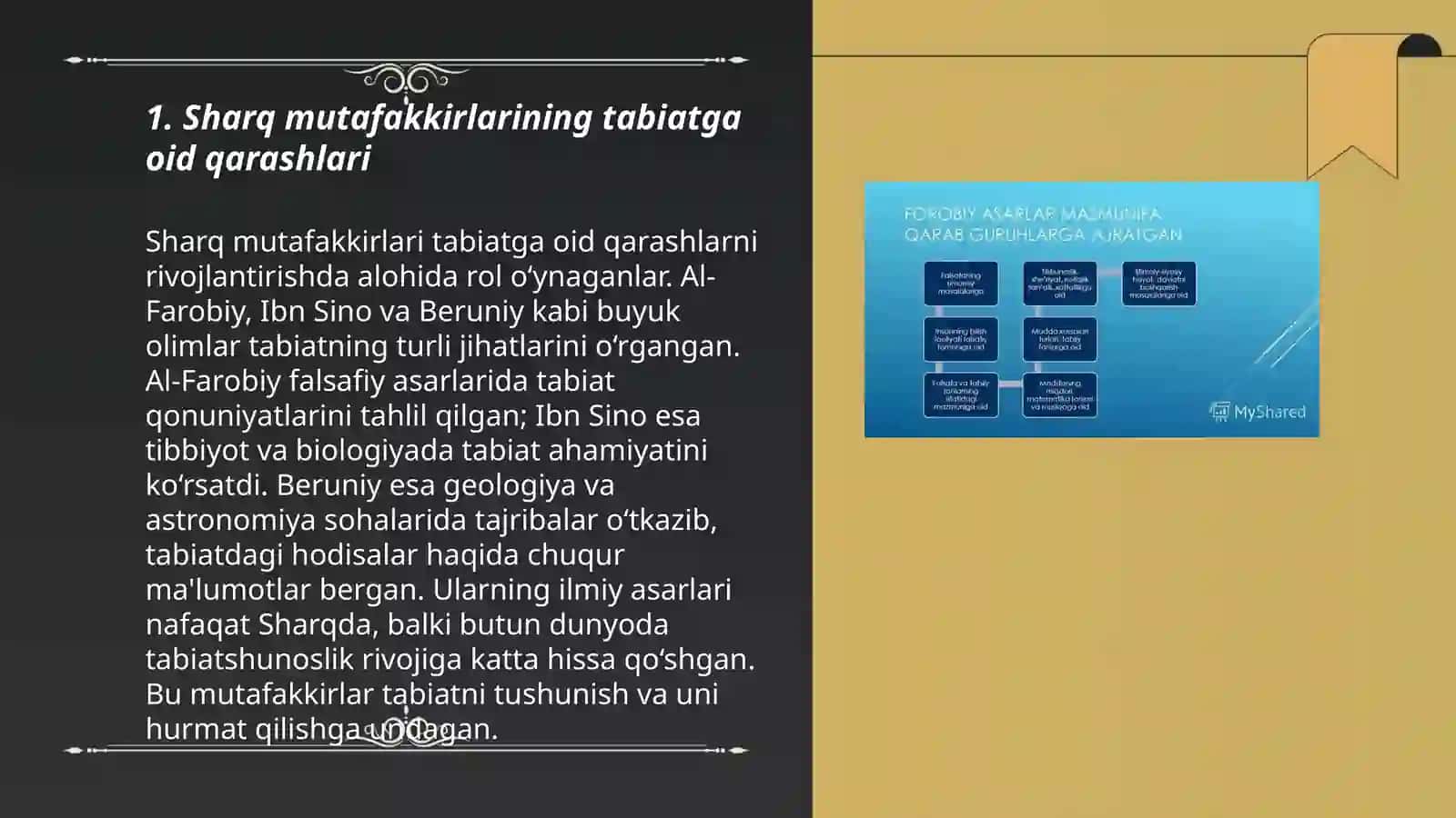 Sharq mutaffakirlarining tabiat uning inson haqidagi qarashlari 3