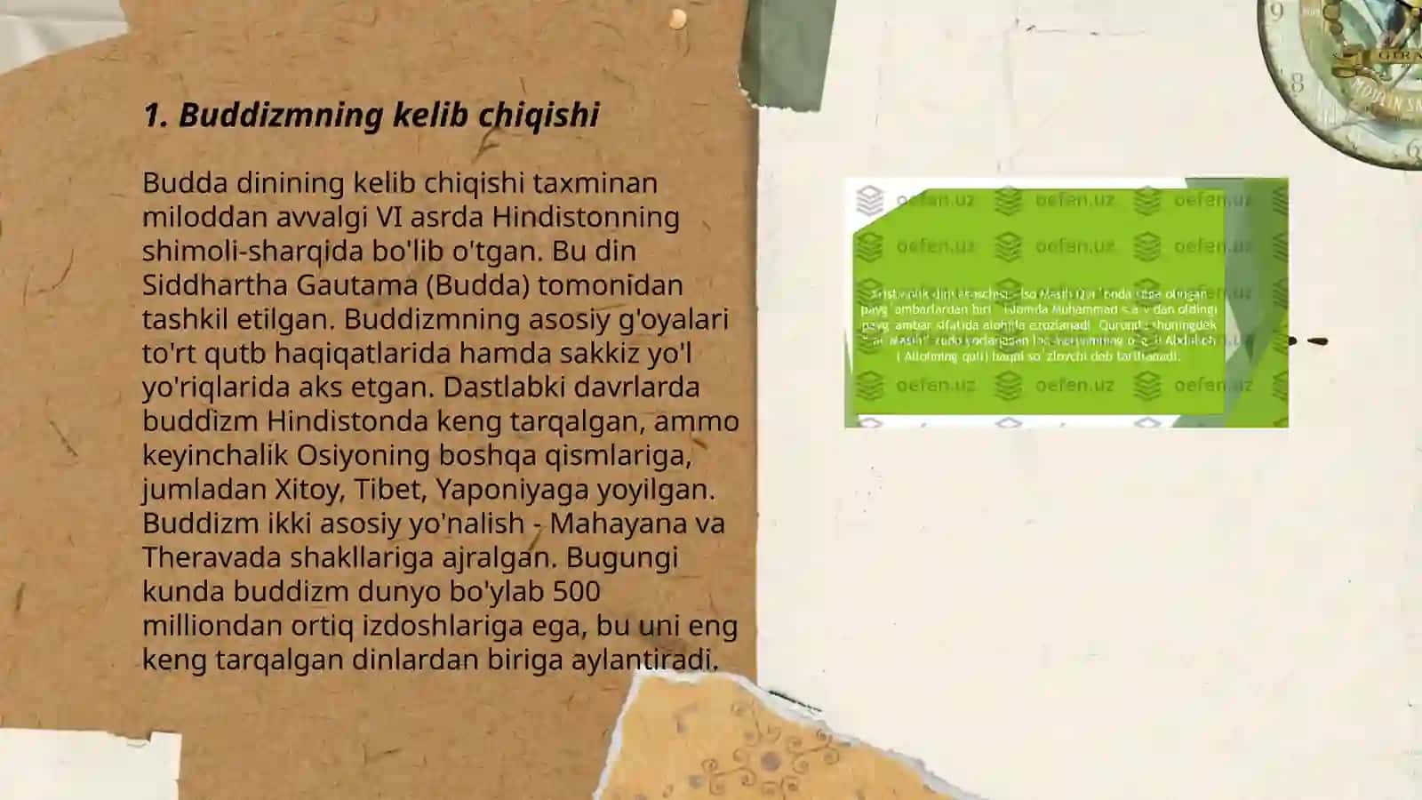 Buddizm dini tarixi va asosiy gʻoyalari 3