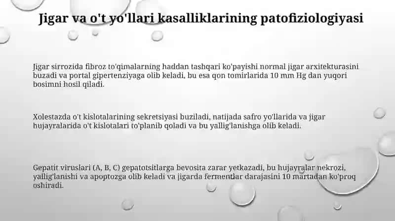 Jigar va oʻt yoʻllari kasalliklarida farmatsevtik yordam 3