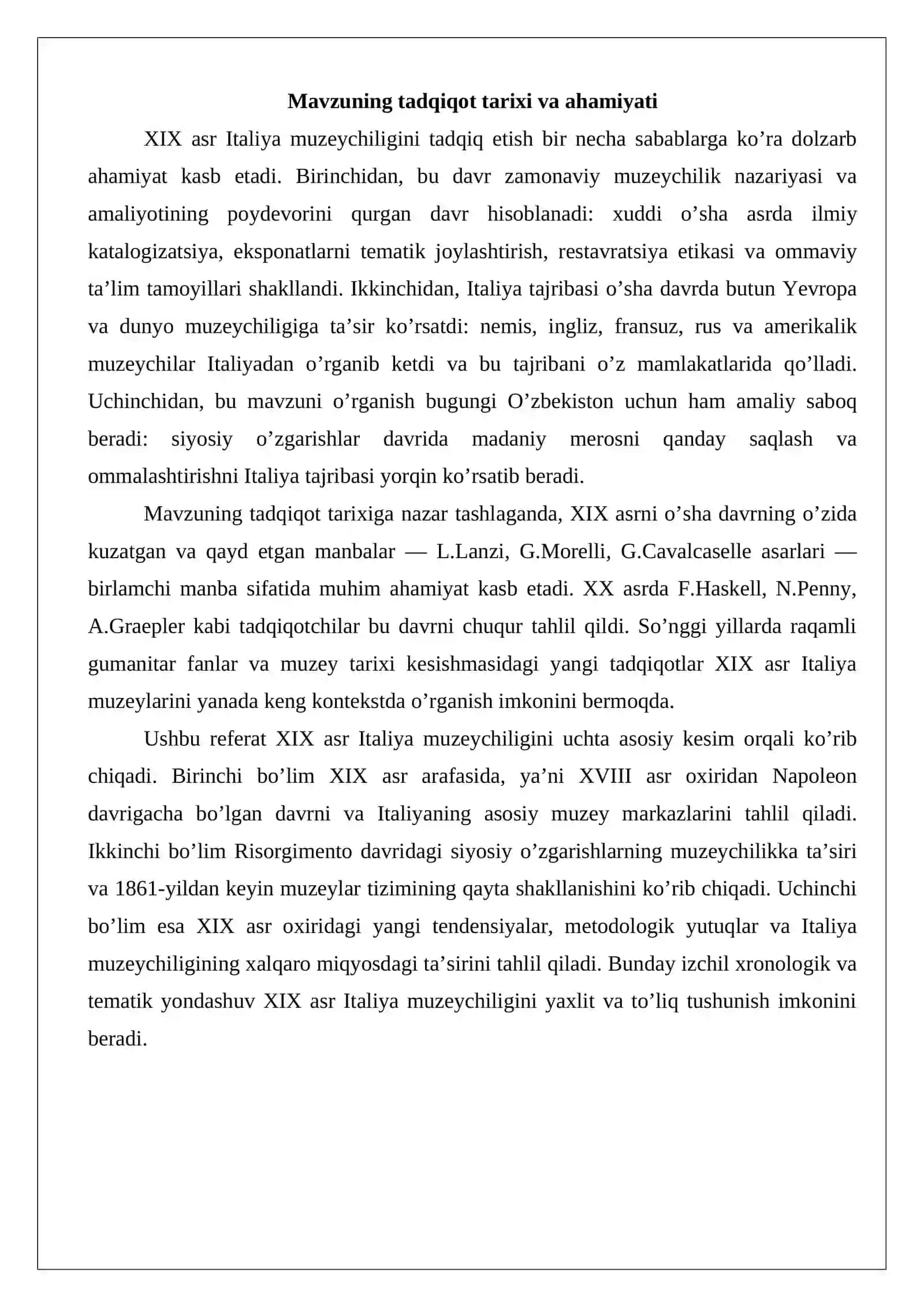 XIX asrda Italiya muzeylari taraqqiyoti 3