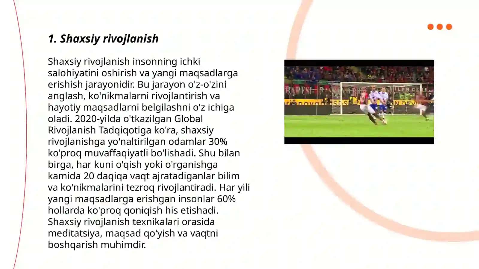 Shaxsiy rivojlanish 3