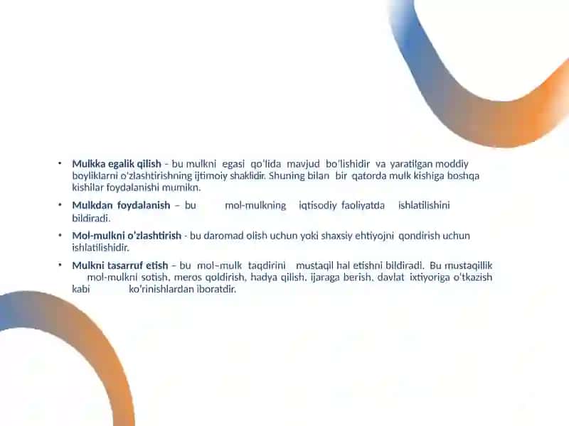 O’ZBEKISTONDA KO’P UKLADLI IQTISODIYOT VA MULKDORLAR SINFINING SHAKLLANISHI 3