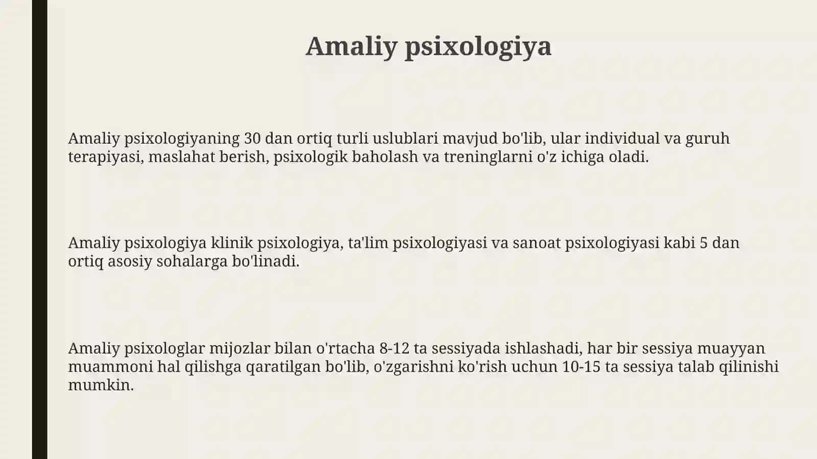Psixologiya fanining predmeti metod va tarmoqlari 3