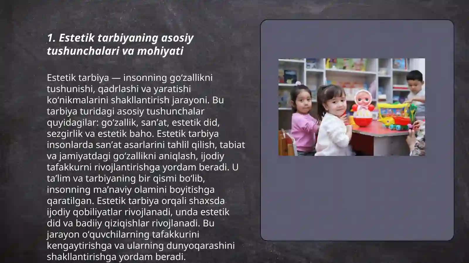 Estetik tarbiya 3