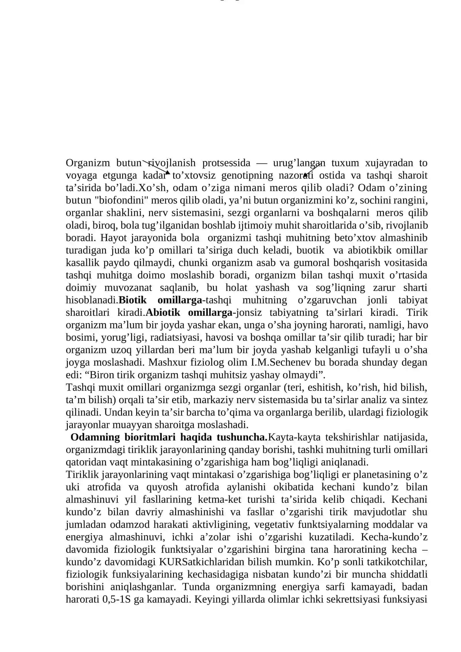 Valeologik yo’nalishlar: pedagogik, ekologik va ijtimoiy valeologiya. Salomatlikka ta'sir qiluvchi yuklamalar 3