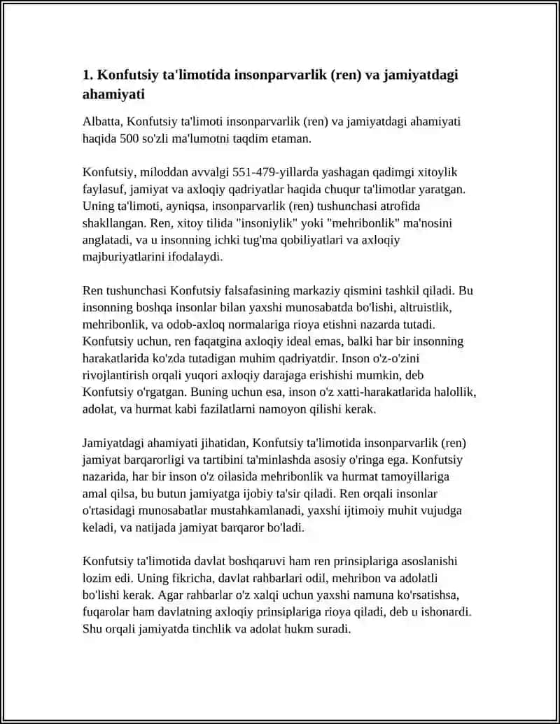 KONFUTSIYLIY TA'LIMOTIDA IJTIMOIY-AXLOQIY MASALALAR 3
